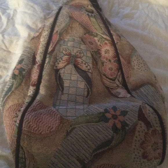 Danny K Beverly Hills country core tapestry triangle backpack in a beach scene - Picture 1 of 7